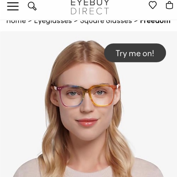 🌈Rainbow sunglasses. Light purple tint. Never worn. - Picture 5 of 5